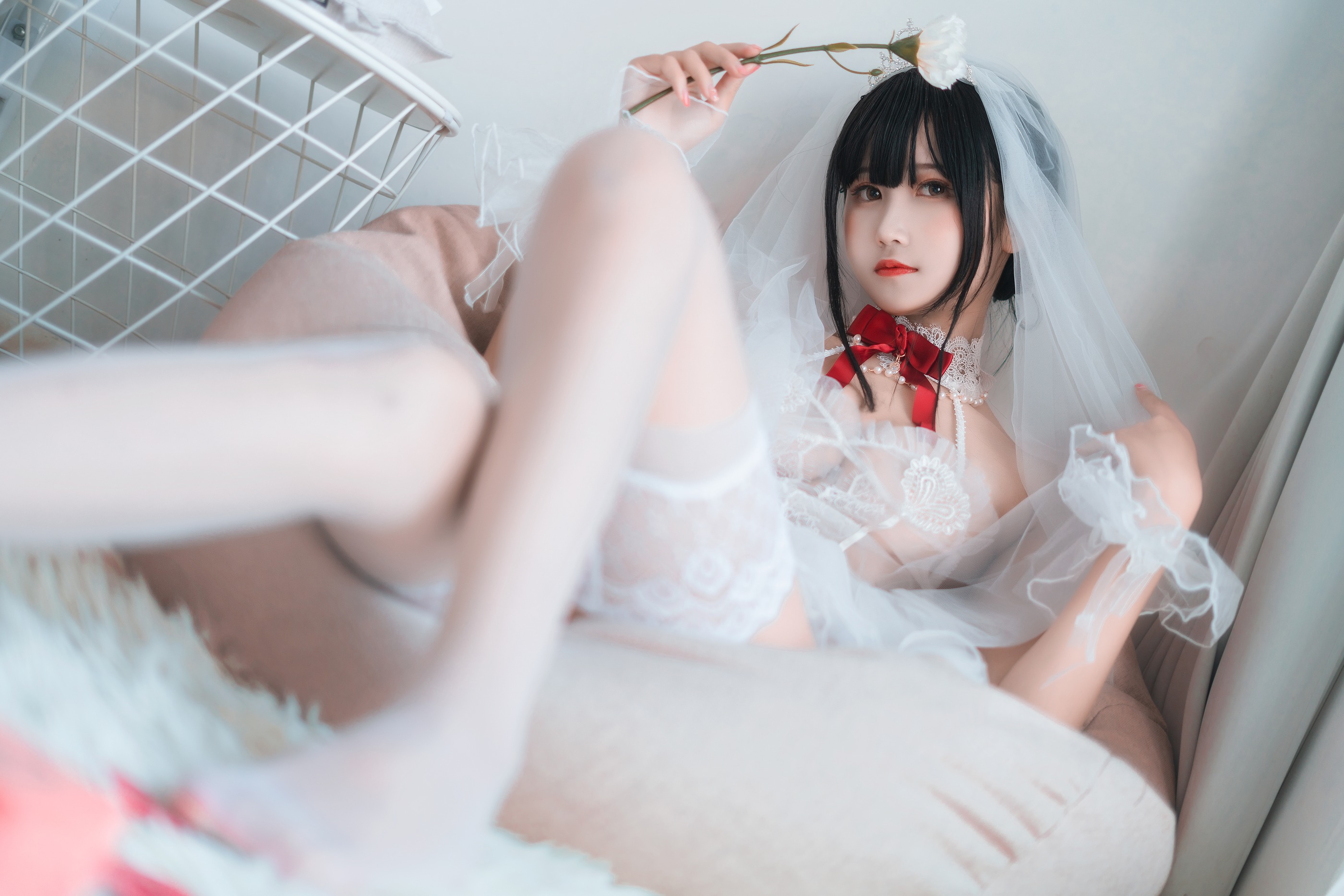 图片[1]-三度_69 – NO.058 婚纱孔雀翎[24P]-XikXak